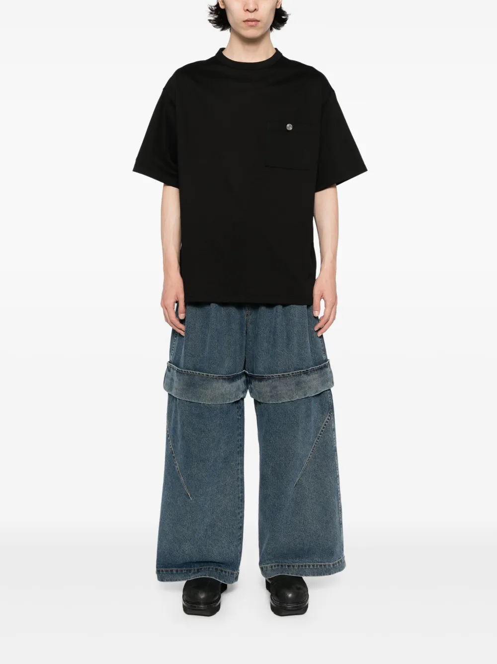 SONGZIO Jeans met wijde pijpen - Blauw