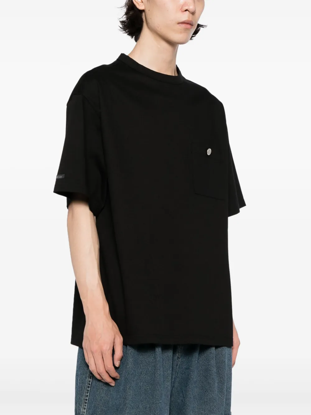 SONGZIO Katoenen T-shirt met print Zwart
