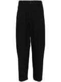 SONGZIO drop-crotch tapered trousers - Black
