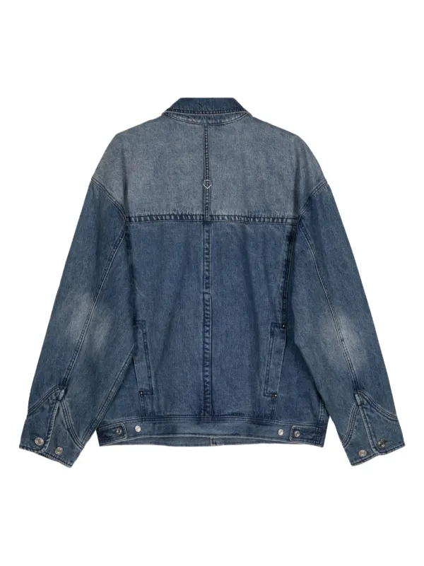 ジャケット・アウター Ziosongzio denim jacket ZZERO BY SONGZIO Panther Crescent Denim Jacket | Blue