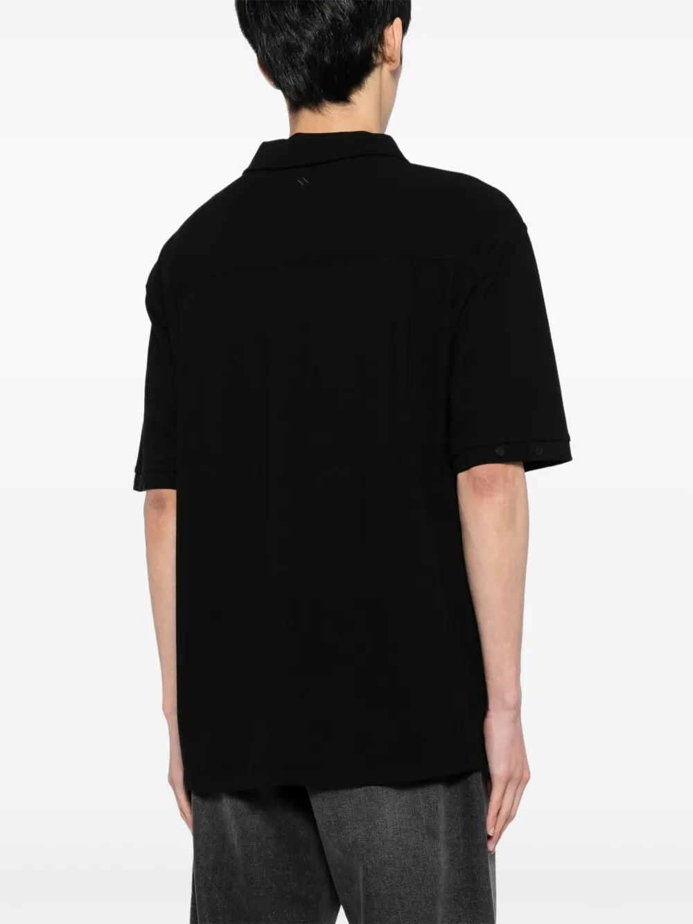ZZERO BY SONGZIO Poloshirt met geborduurd logo Zwart