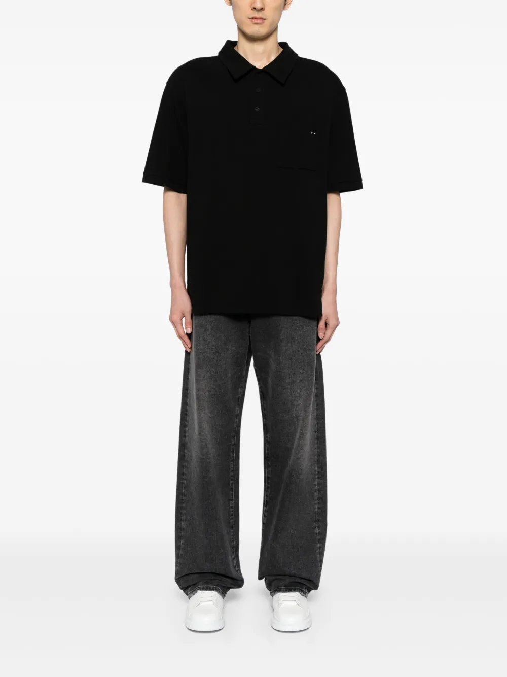 ZZERO BY SONGZIO embroidered-logo piqué polo shirt | Polo Tops | Image 2