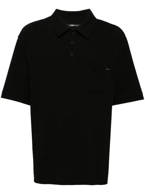 ZZERO BY SONGZIO embroidered-logo piqué polo shirt