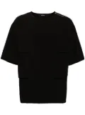 SONGZIO layered drop-shoulder T-shirt - Black