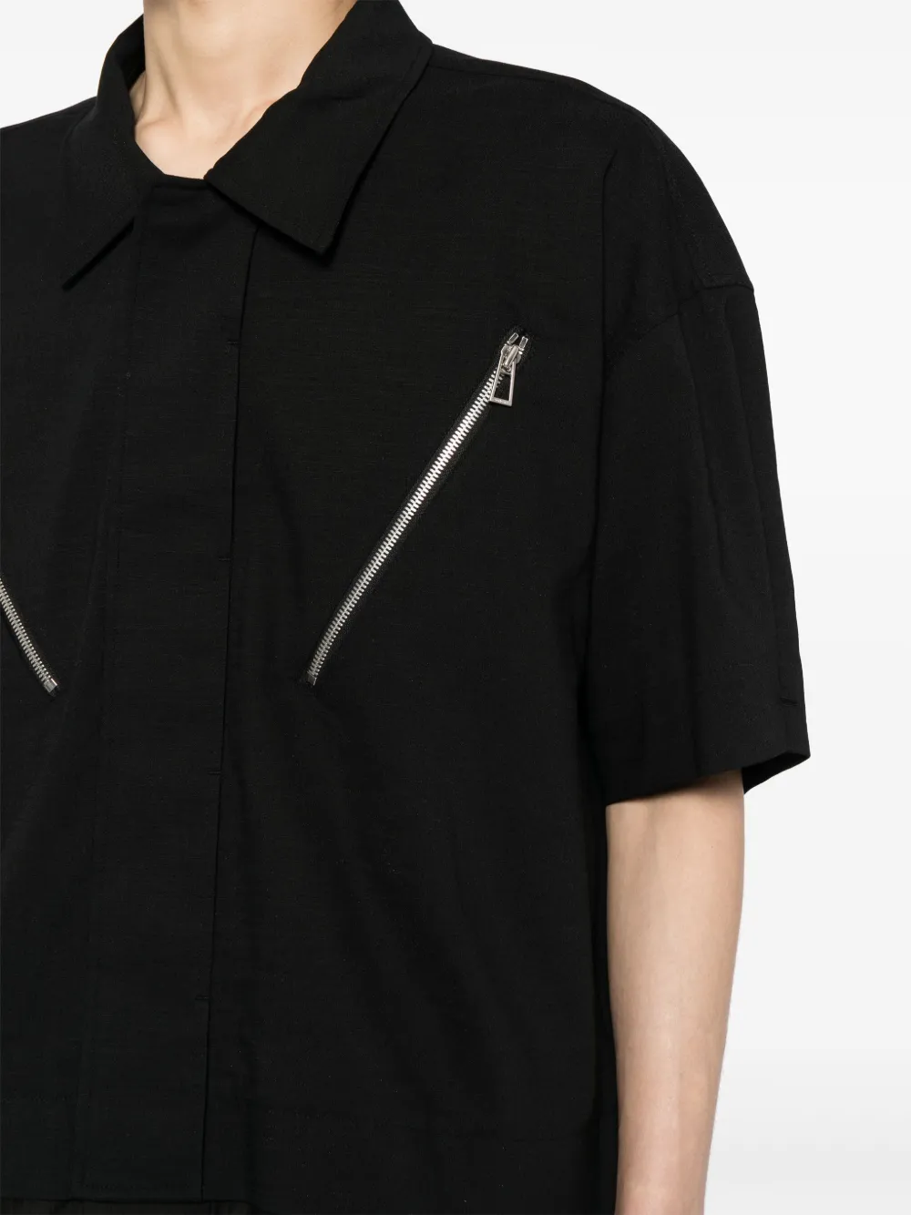 SONGZIO Shirtjack van katoenblend Zwart