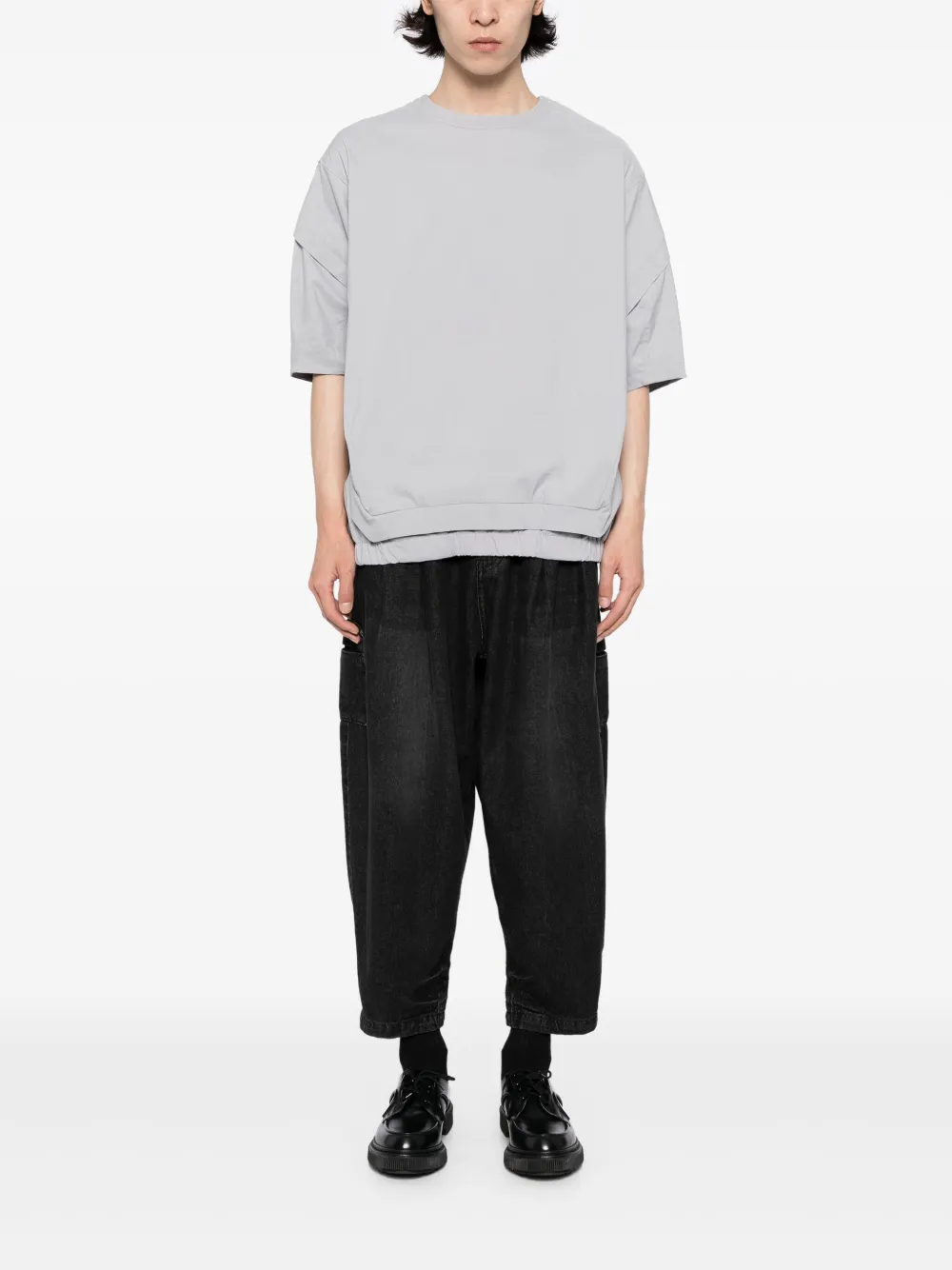 SONGZIO Denim jeans met ballonpijpen - Zwart