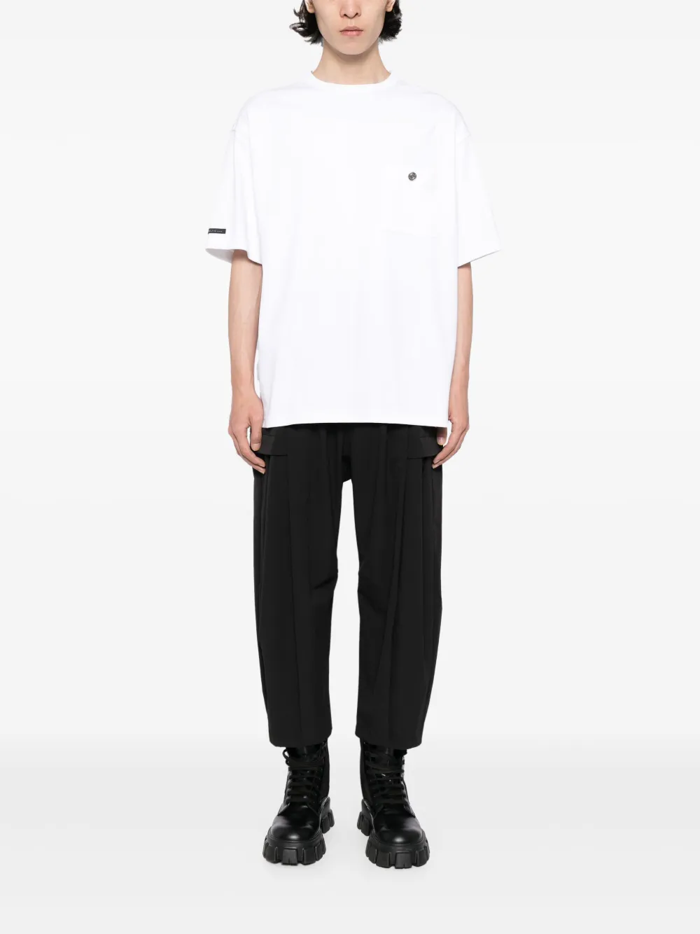 SONGZIO Katoenen T-shirt met print - Wit