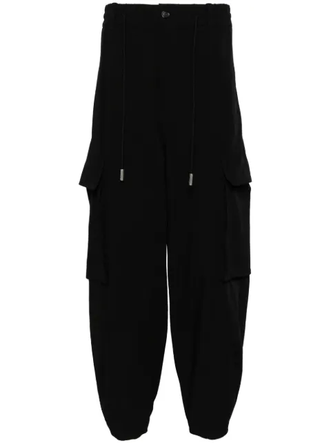 SONGZIO drop-crotch drawstring trousers