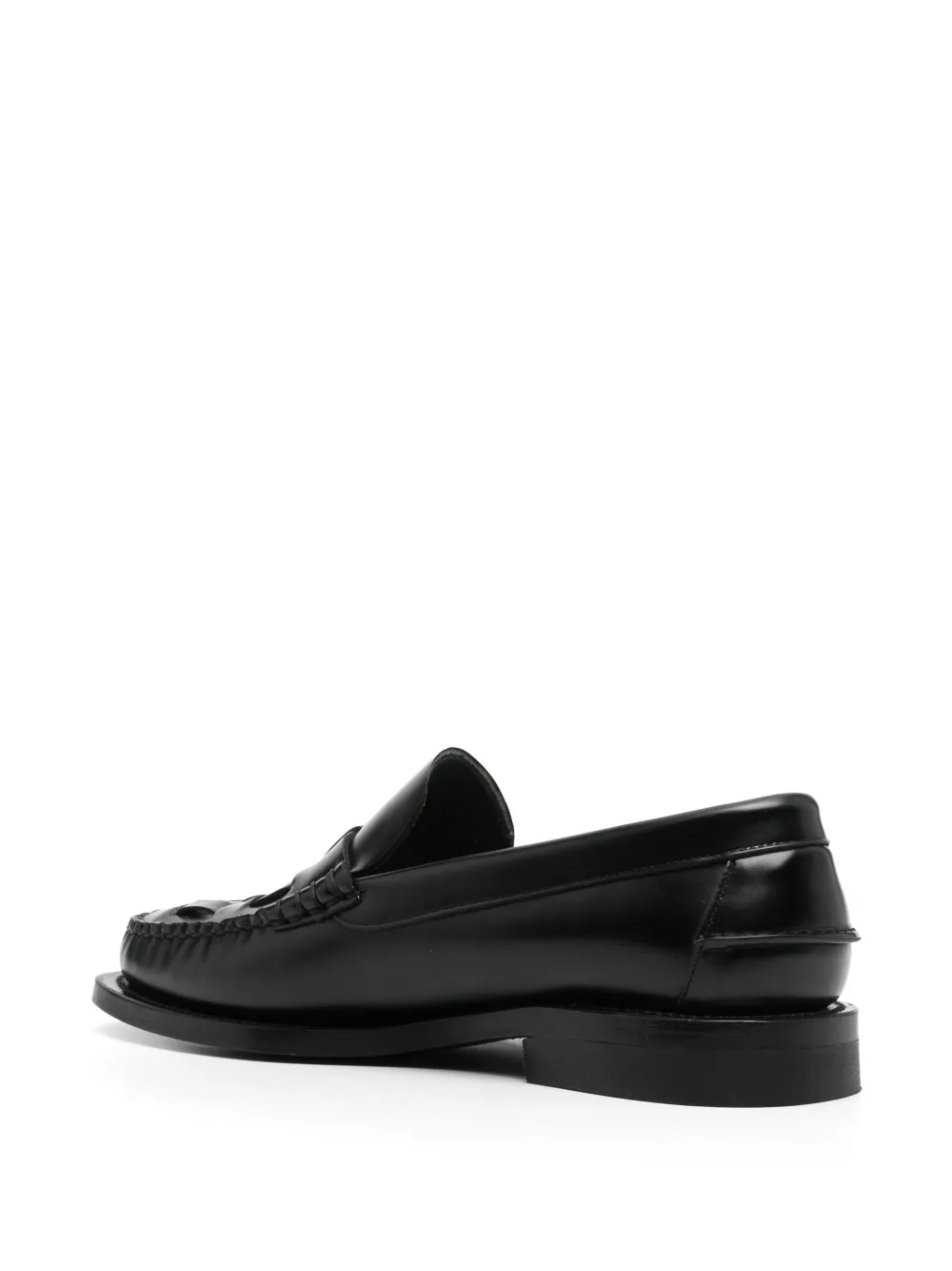 Hereu Nombela interwoven leather loafers Black