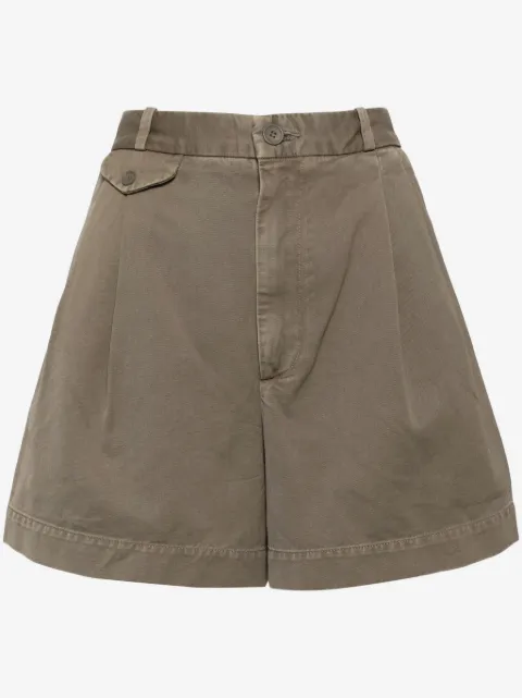 AGOLDE Becker pleat-detailing shorts