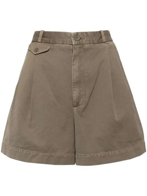 AGOLDE short Becker à plis - Vert - AGOLDE - Modalova