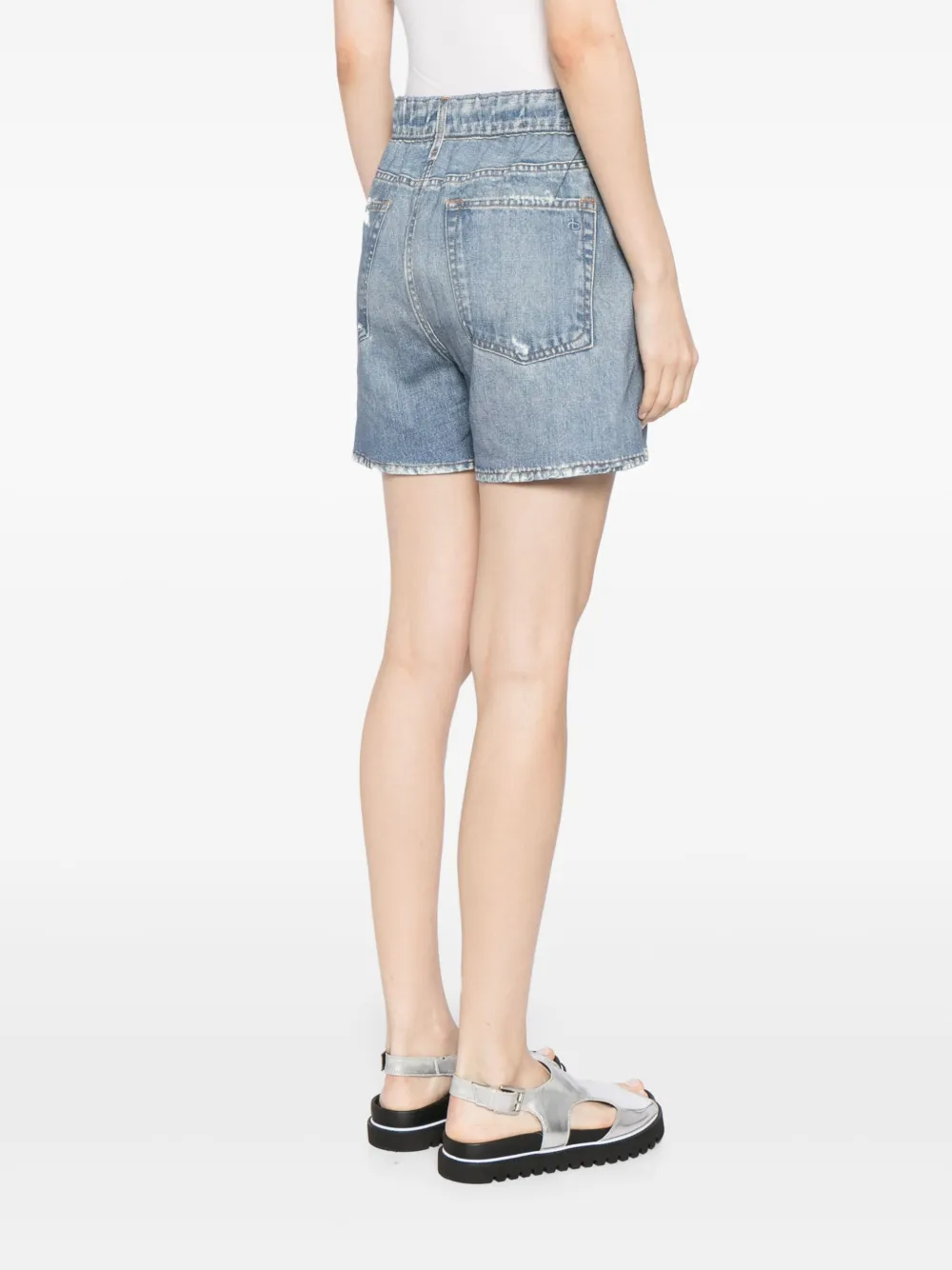 rag & bone Denim shorts Blauw