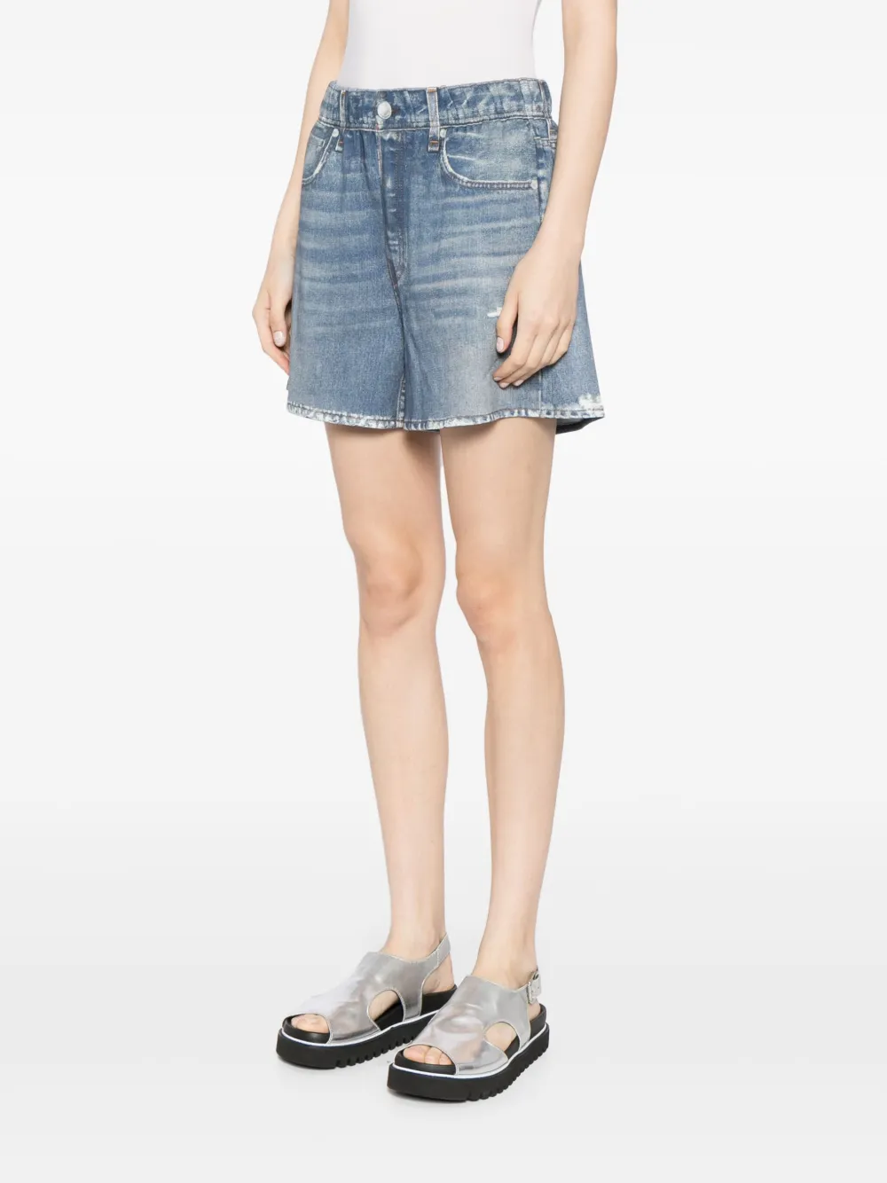 rag & bone Denim shorts Blauw