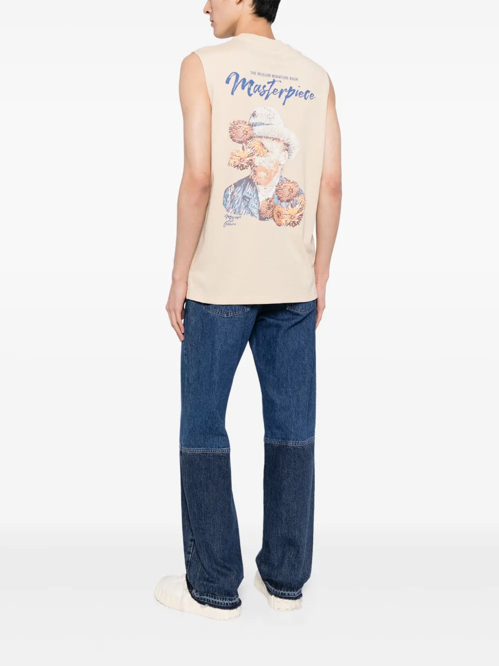 Musium Div. Tanktop met borduurwerk - Beige
