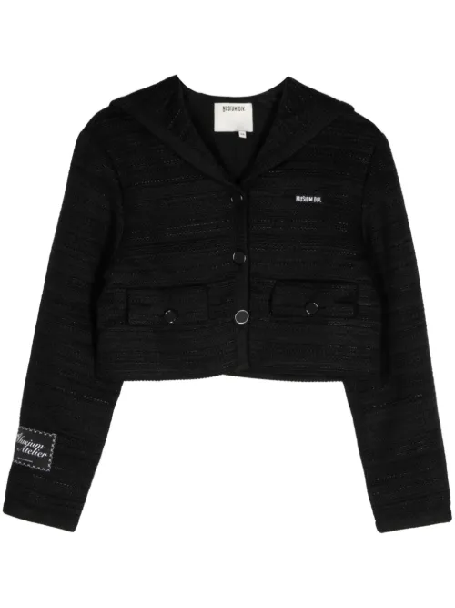 Veste boutonnée à logo appliqué - Musium Div. - Modalova