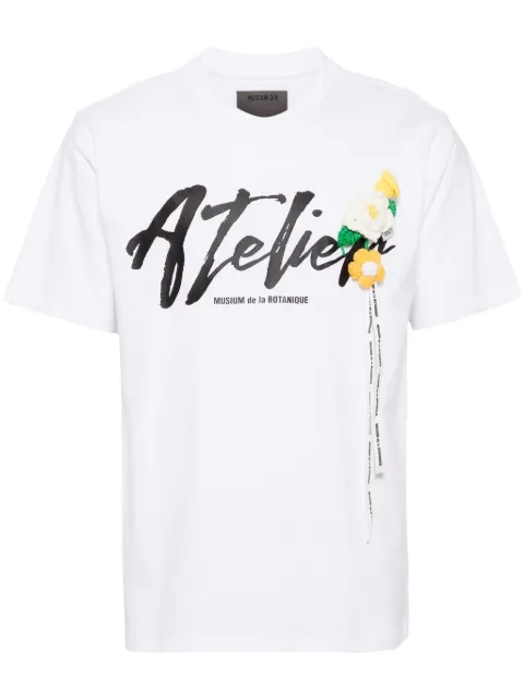 Musium Div. knitted floral t-shirt 