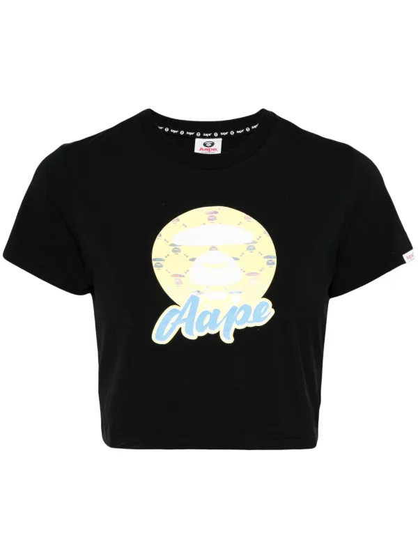 【SALE／55%OFF】 BY AAPE *A ブラック | Tシャツ クロップド APE® BATHING トップス