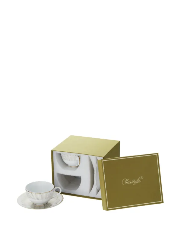 マ*ー様 CHRISTOFLE Christofle Malmaison Impériale ティーカップ＆ソーサー セット