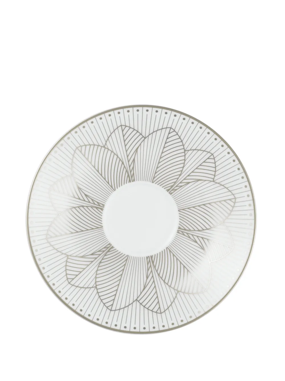 Christofle Malmaison Impériale Tea Cup And Saucers (set Of Two) In 白色