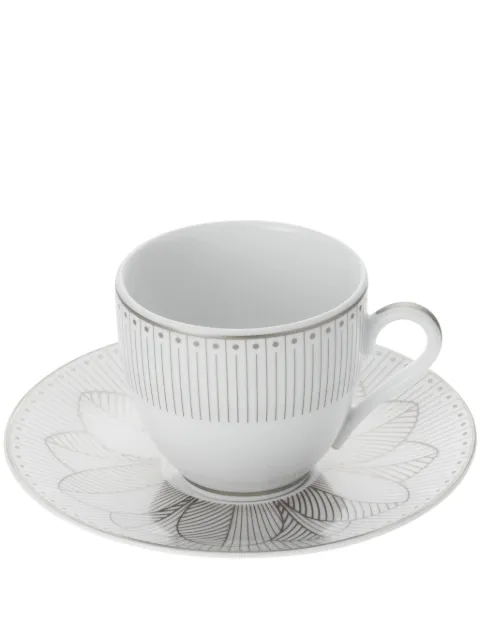 Christofle Malmaison Impériale coffee cup and saucers (set of two)