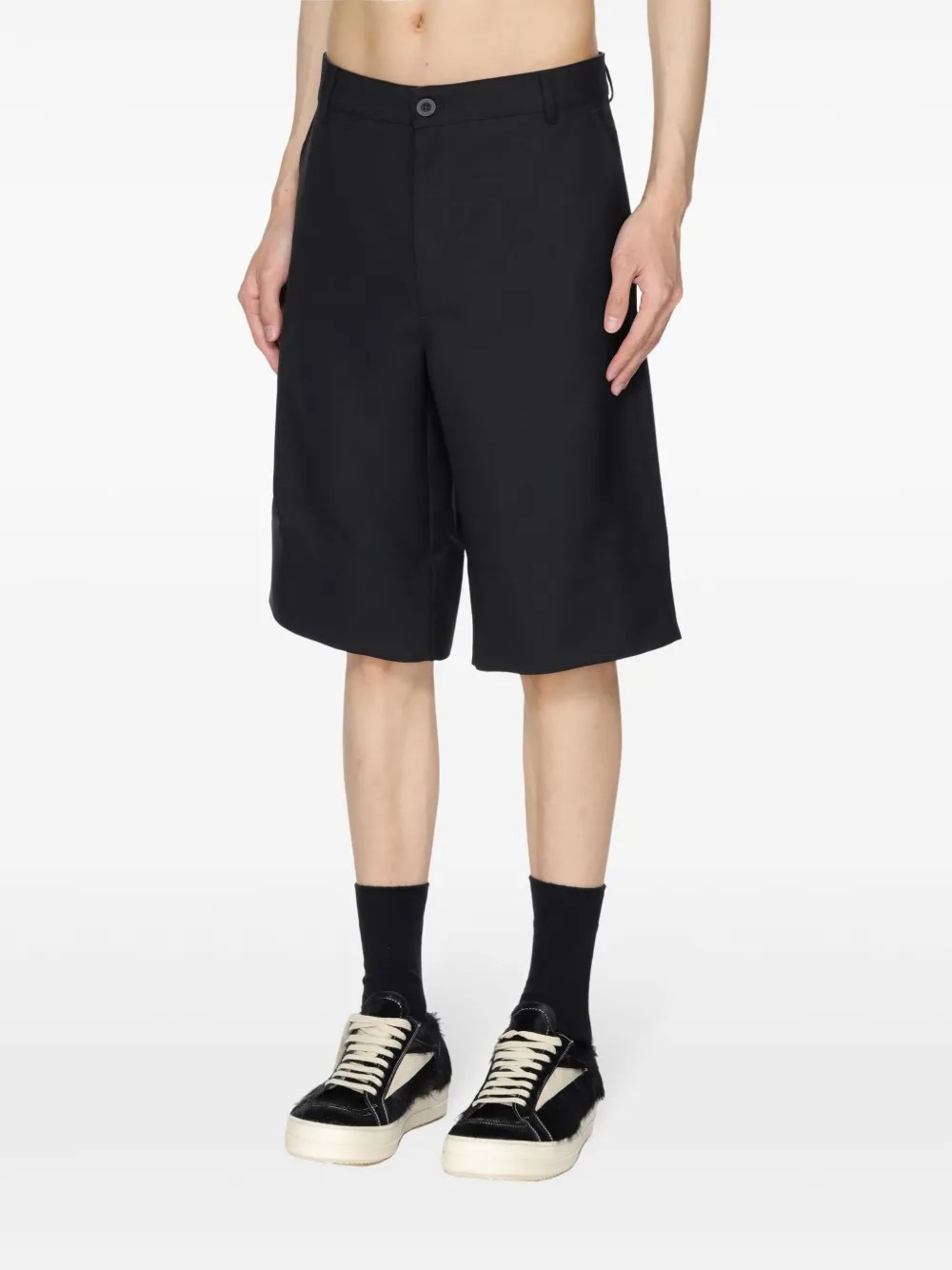 Gr10k Wool Tailored Shorts In 黑色