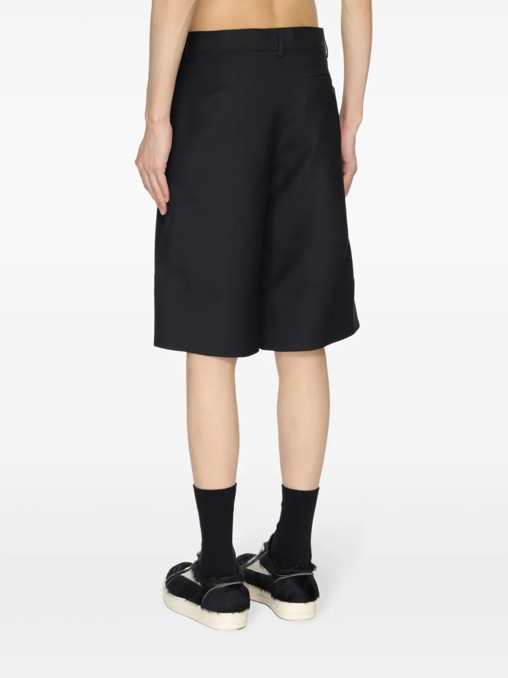 Gr10k Wool Tailored Shorts In 黑色