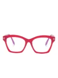 TOM FORD Eyewear butterfly-frame glasses - Red