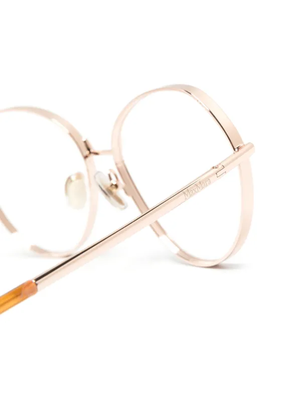Max Mara Eyewear 5139 geometric-frame Glasses | Gold  display picture 3