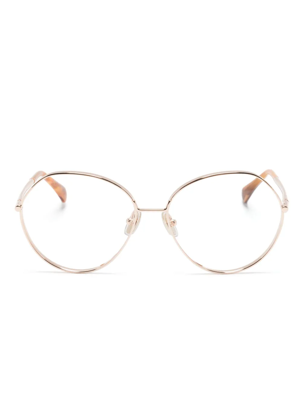 Max Mara Eyewear 5139 geometric-frame glasses - Gold