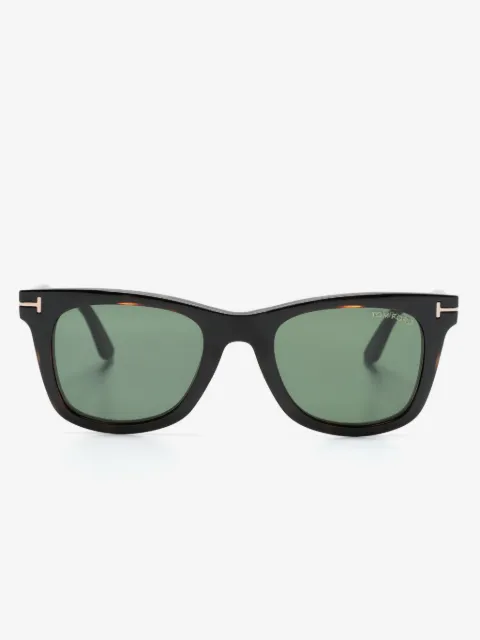 TOM FORD Eyewear tortoiseshell-effect magnetic-clip glasses