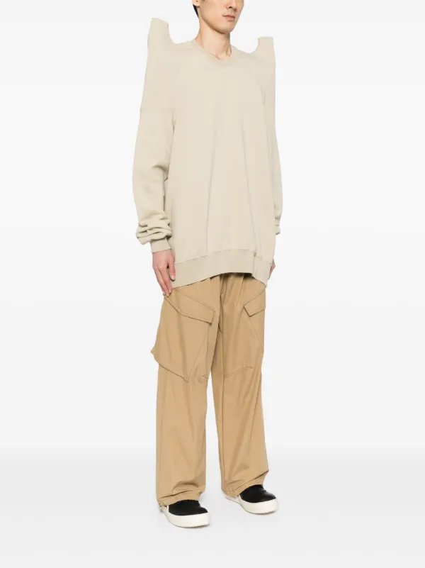 RICK OWENS DRKSHDW Tecsweat スウェットシャツ Rick Owens DRKSHDW Tecsweat スウェットシャツ | ホワイト