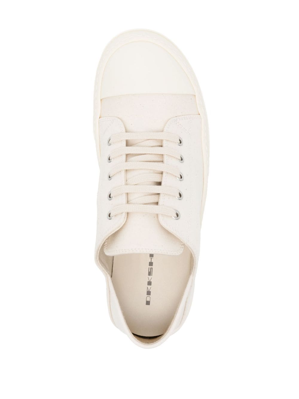 Shop Rick Owens Drkshdw Lido Cotton Sneakers In Nude