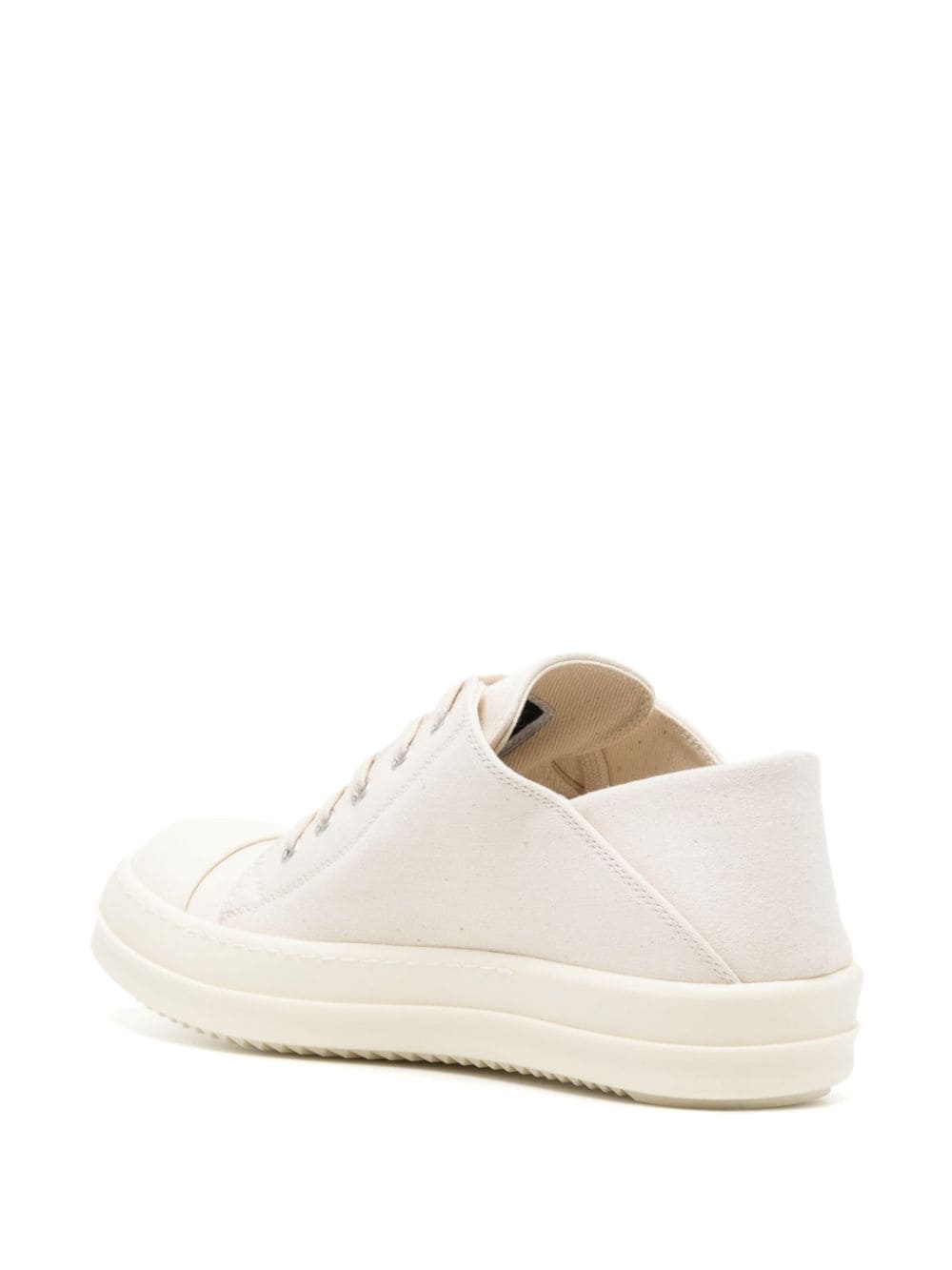 Shop Rick Owens Drkshdw Lido Cotton Sneakers In Nude