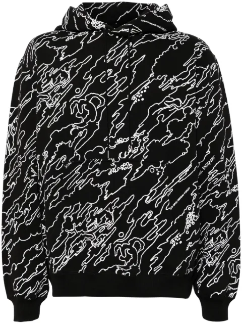 Maharishi hoodie con estampado gráfico