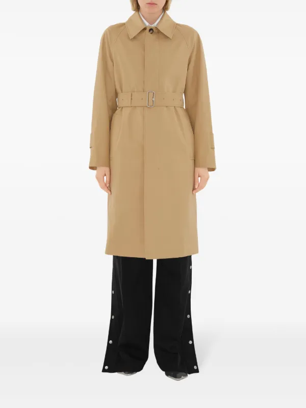 Burberry Long Gabardine Car Coat | Neutrals | FARFETCH