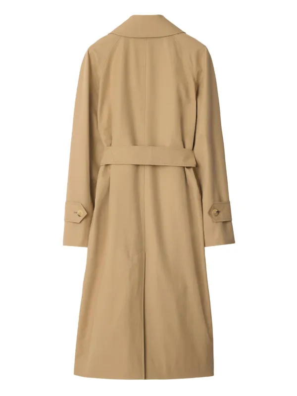 Burberry Long Gabardine Car Coat | Neutrals | FARFETCH