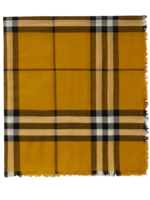 Burberry check wool scarf Men