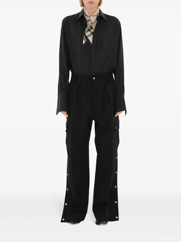 BURBERRY｜SCARVES (Skinny Checkered Silk Scarf (8083297) Skinny Check Silk Scarf in Lichen | Burberry® Official