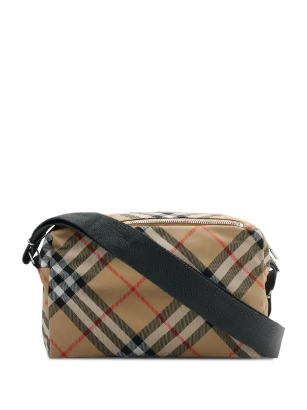 Burberry Vintage Check Messenger Bag Neutrals FARFETCH AE