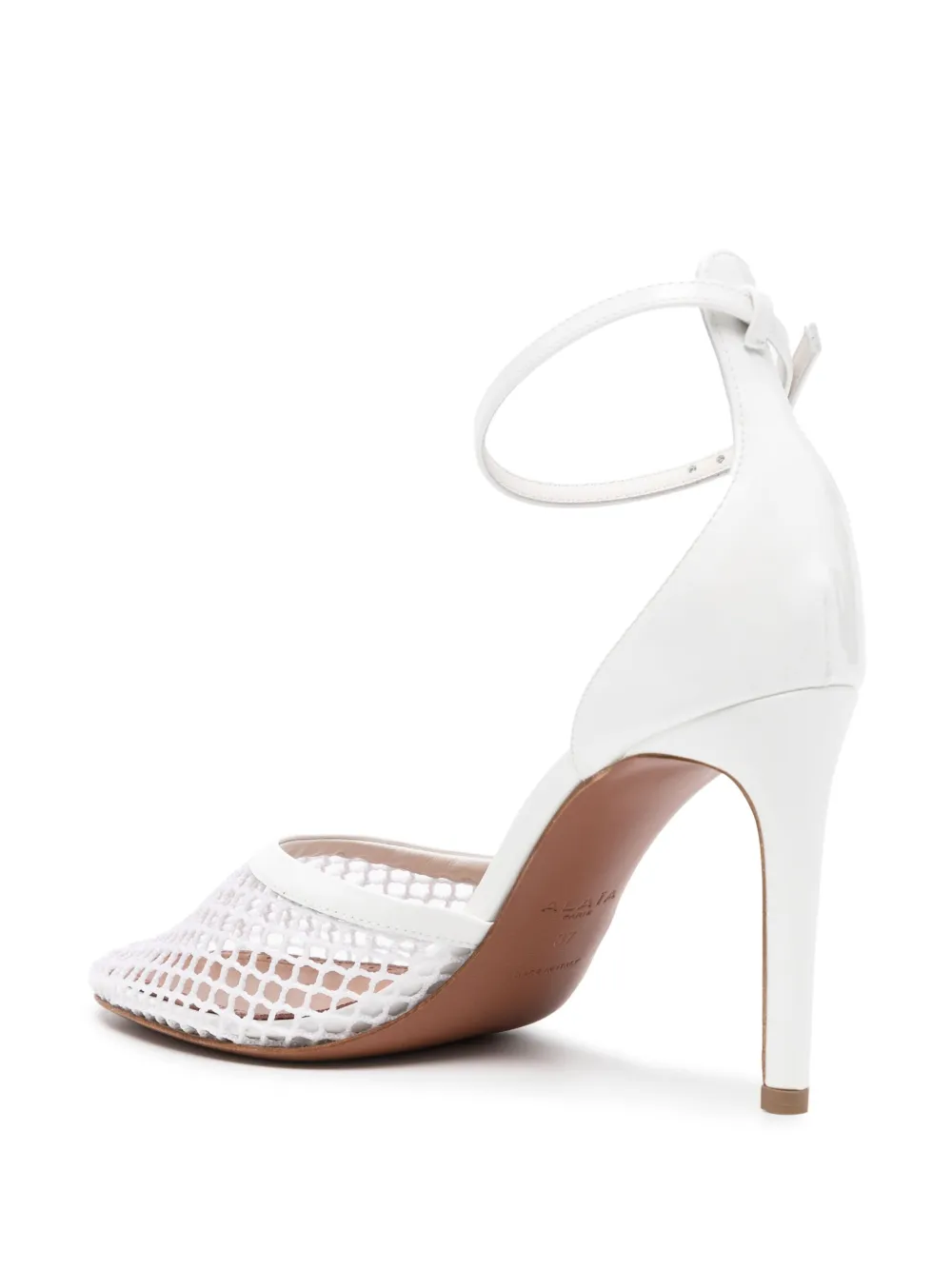 Fishnet-Detailing Pumps