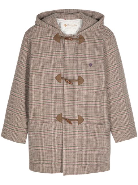 Christian Dior wool-blend checked coat Women