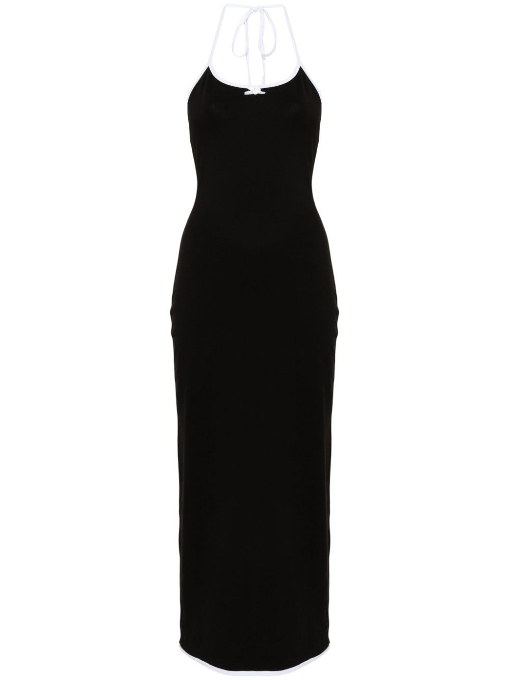 Rowen Rose Contrast-trim Maxi Dress In Black