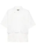 SONGZIO layered cotton shirt - White