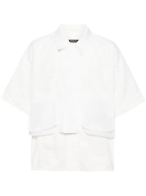 SONGZIO layered cotton shirt