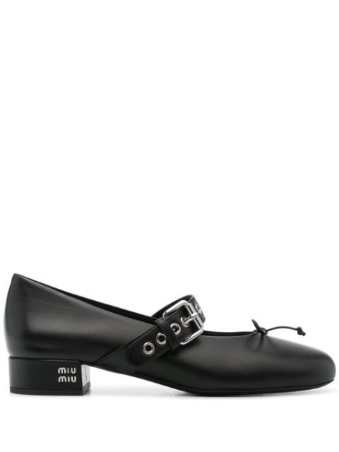 Miu Miu 30mm buckle-strap pumps Women