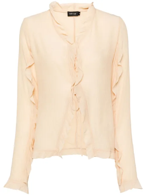 Blouse volantée à col v - tout a coup - Modalova