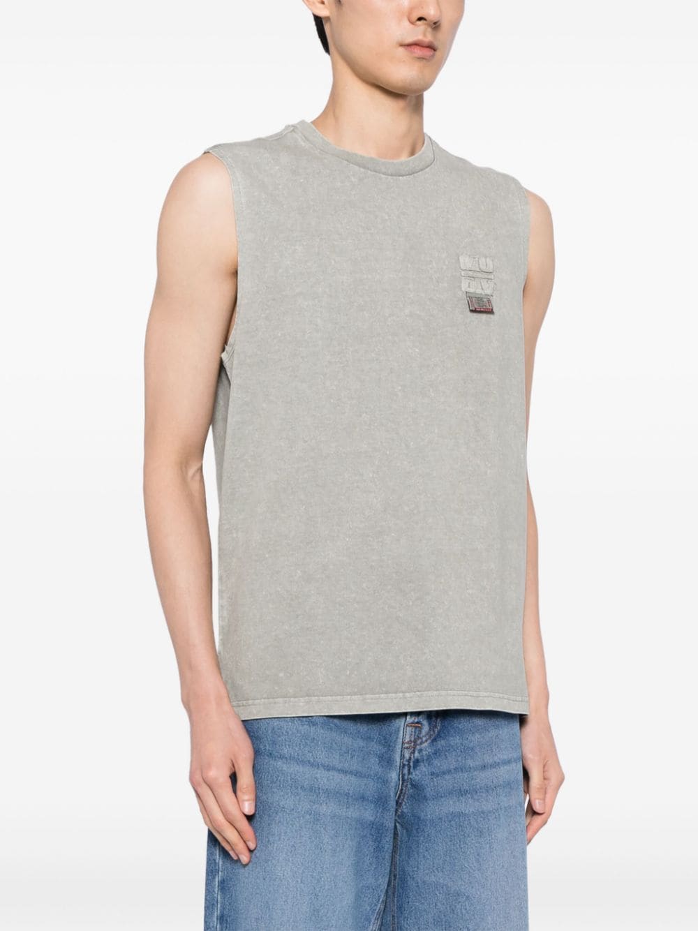 Shop Musium Div. Logo Embroidered Tank Top In 绿色