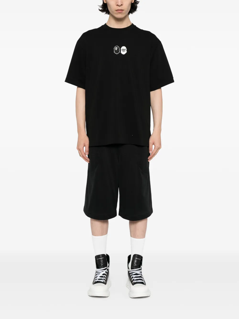 A BATHING APE® T-shirt met grafische print - Zwart