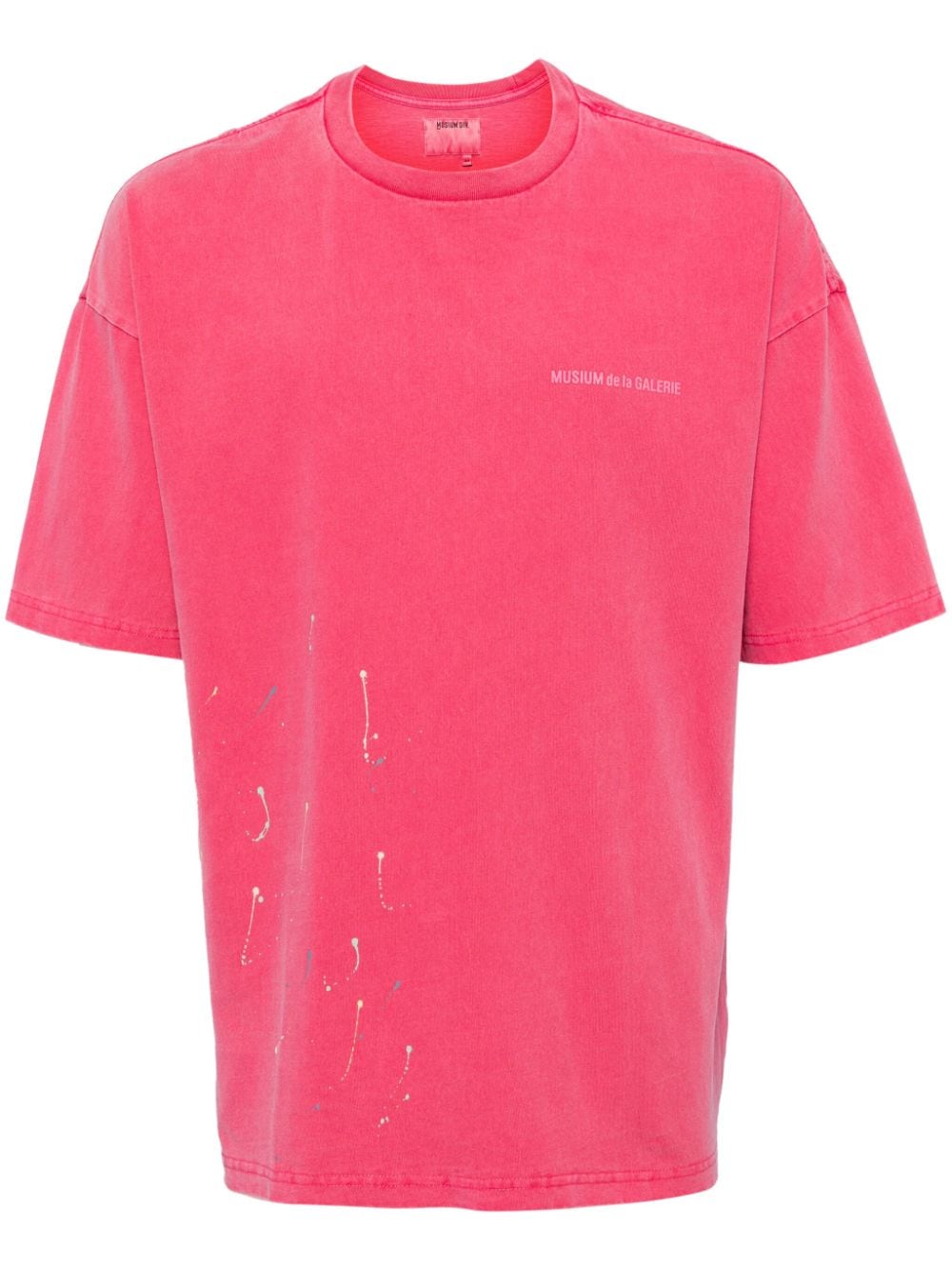 Musium Div. Katoenen T-shirt met logo Roze