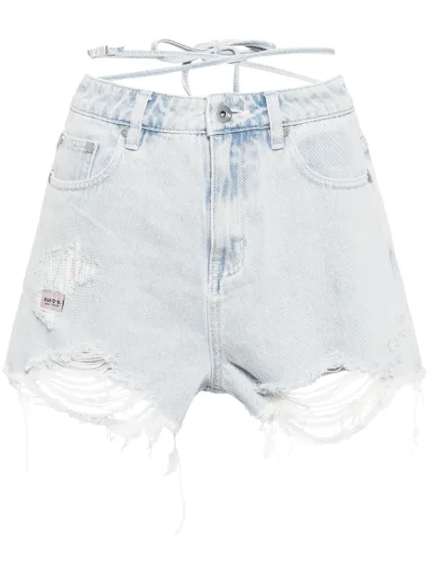 Musium Div. shorts de mezclilla con detalles rasgados